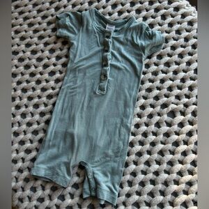 Kate Quinn 3-6m bamboo green/blue shortie